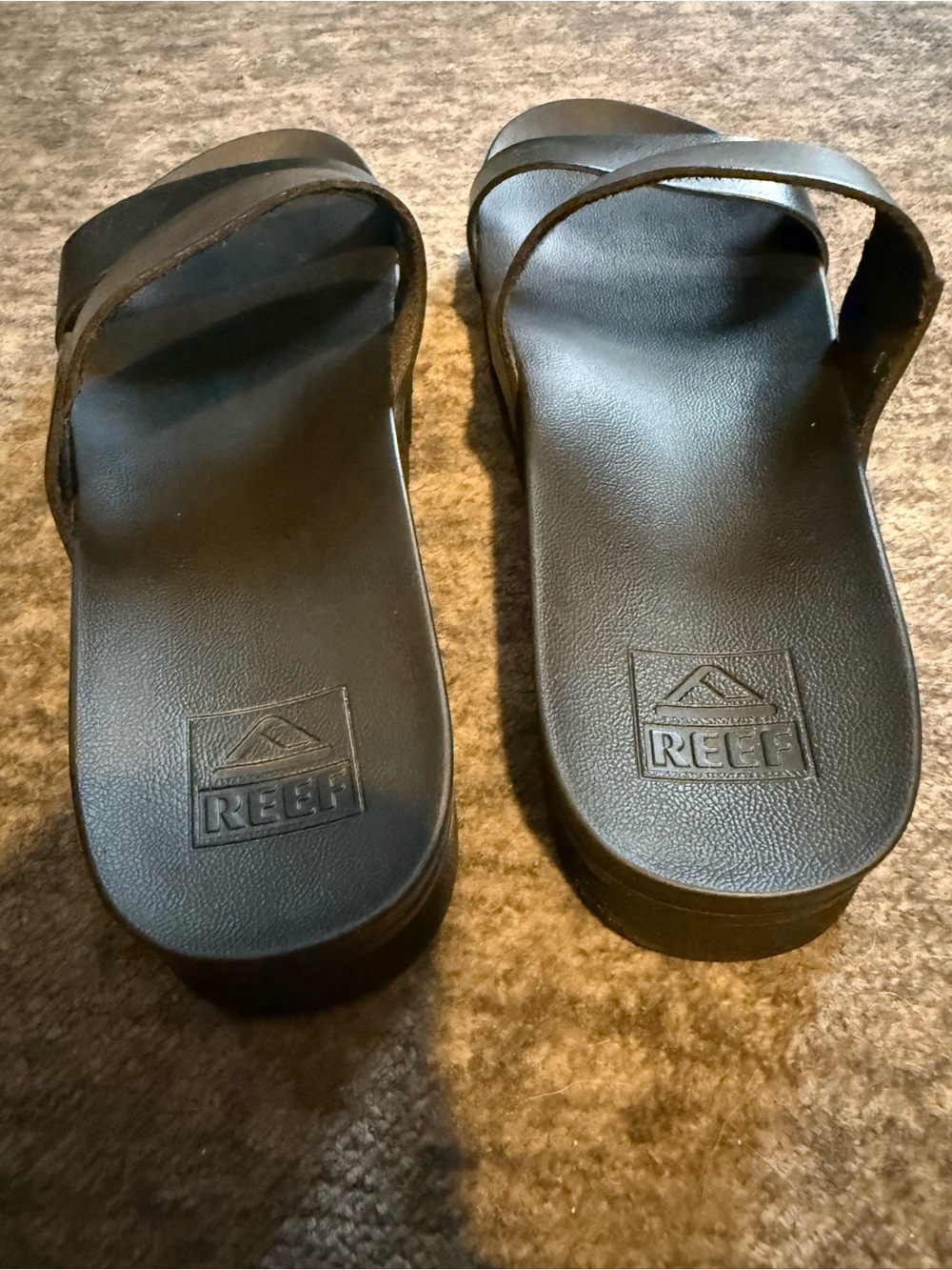 Reef Black Double-Strap Slide Sandals - Picture 3 of 5